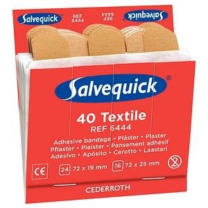 Salvequick® Refill-Einsatz 6444, 24 Strips (7,2 x 1,9 cm), 16 Strips (7,2 x 2,5 cm), Einsteckkarte