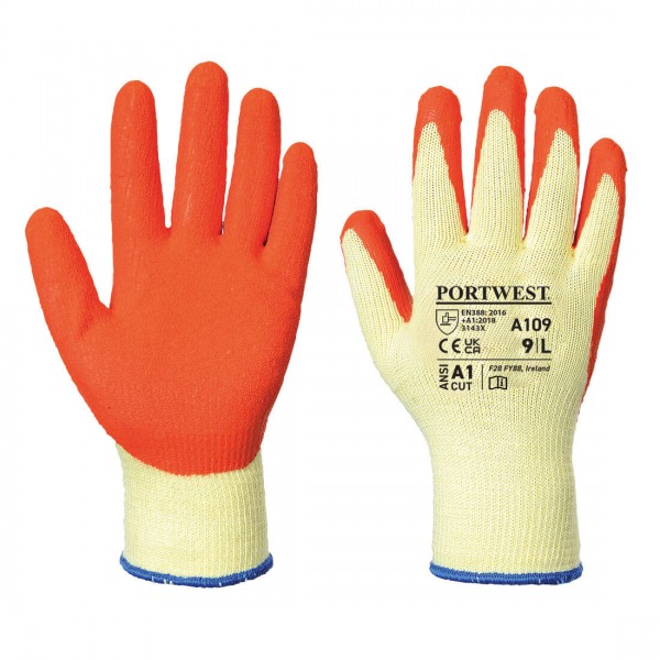 Grip Latex-Handschuh, A109, Orange