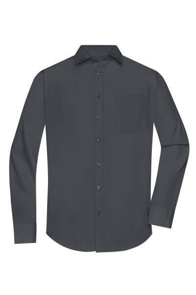 Men&#039;s Shirt Longsleeve Poplin JN678, carbon