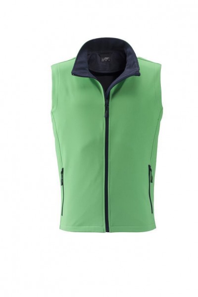 Men&#039;s Promo Softshell Vest JN1128, green/navy