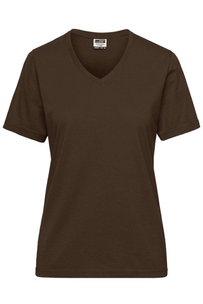 Ladies&#039; BIO Workwear T-Shirt JN1807, brown