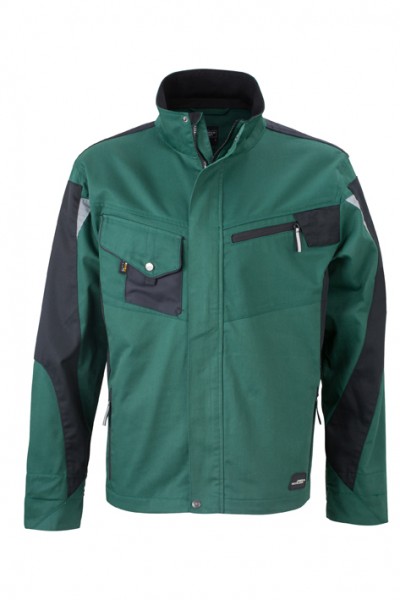 Workwear Jacket - STRONG - JN821, dark-green/black