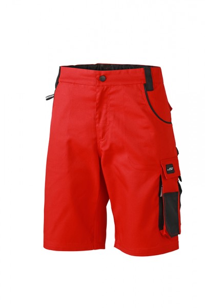 Workwear Bermudas - STRONG - JN835, red/black