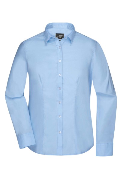 Ladies&#039; Shirt Longsleeve Micro-Twill JN681, light-blue