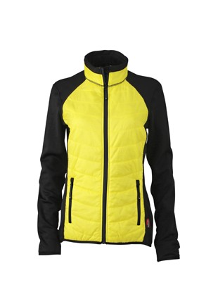 Ladies&#039; Hybrid Jacket, Jacken, black/yellow/black