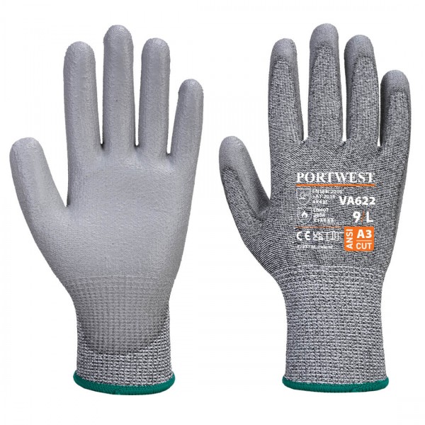 MR-PU-Schnittschutz-Handschuh für Verkaufsautomaten, VA622, Grau