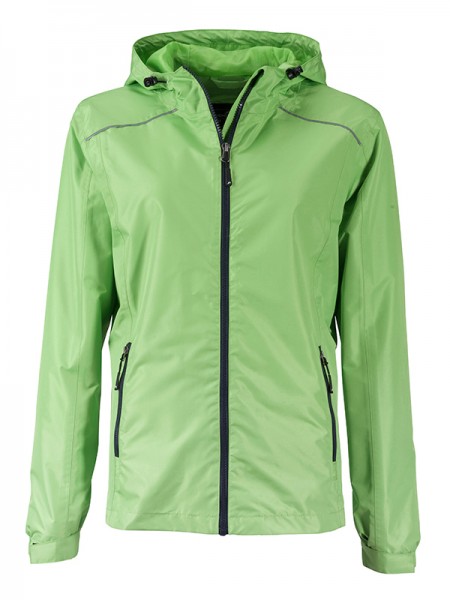 Ladies&#039; Rain Jacket JN1117, spring-green/navy