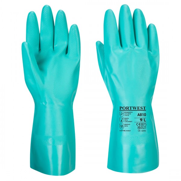 Nitrosafe Chemikalienschutz-Handschuh, A810, Grün