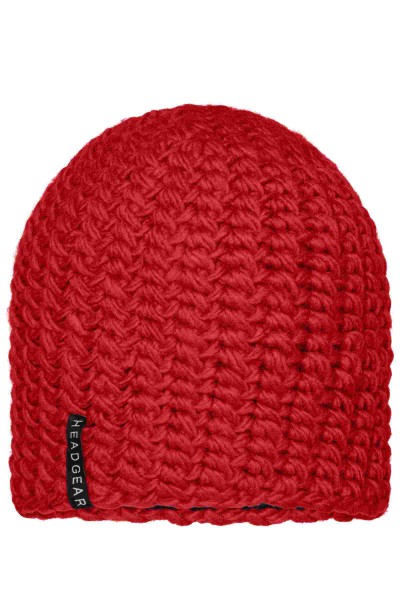 Casual Outsized Crocheted Cap, red, MB7941, one size