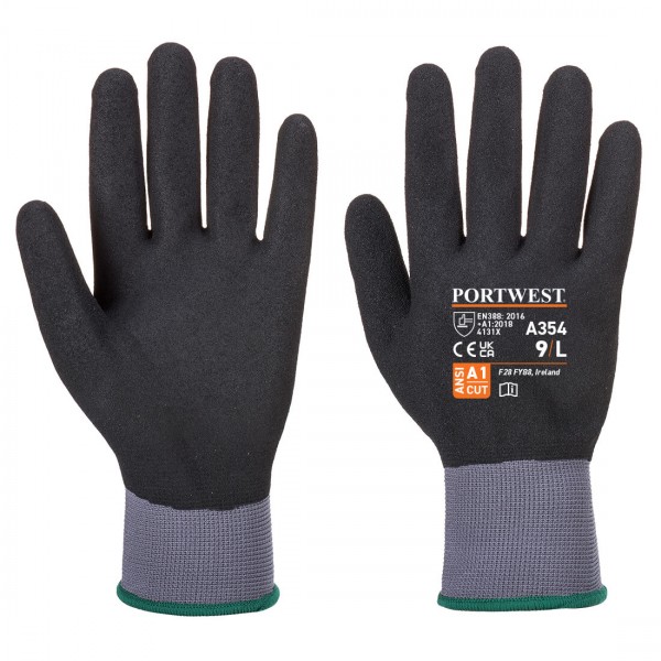 Dermiflex Ultra Pro Nitrilschaum-Handschuh, A354, Schwarz