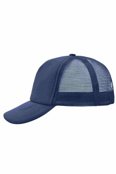 5 Panel Polyester Mesh Cap, navy, MB070, one size