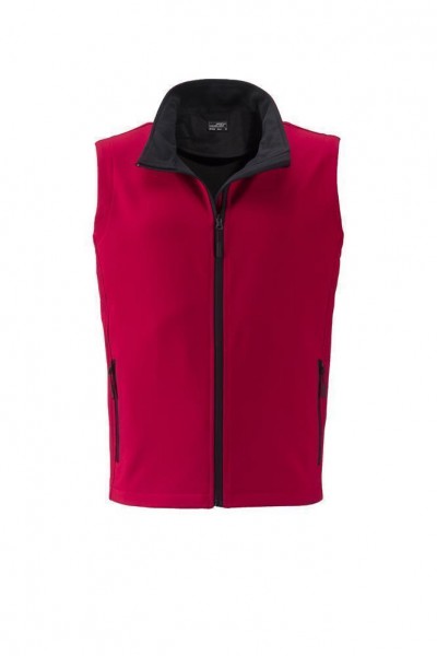 Men&#039;s Promo Softshell Vest JN1128, red/black