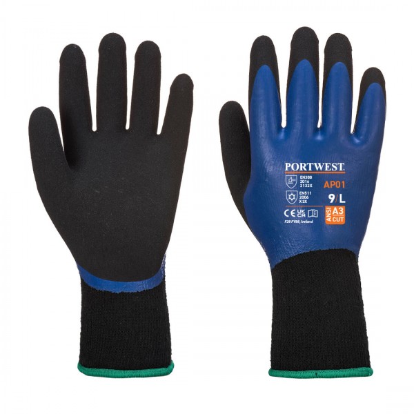 Thermo Pro Handschuh, AP01, Blau/Schwarz