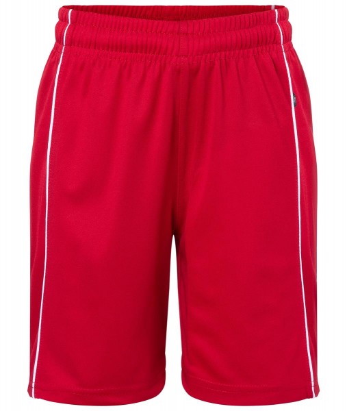 Basic Team Shorts Junior JN387K, red/white