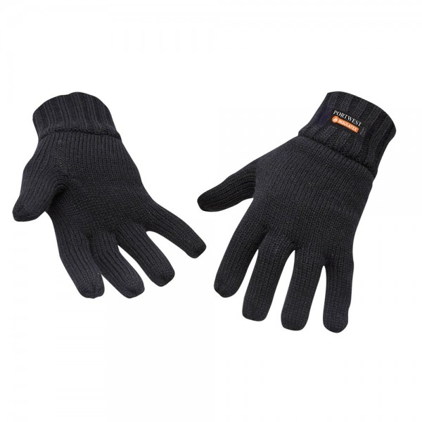 Strick-Handschuh mit Insulatex-Futter, GL13, Schwarz
