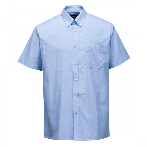 Oxford Hemd, Kurzarm, S108, Blau