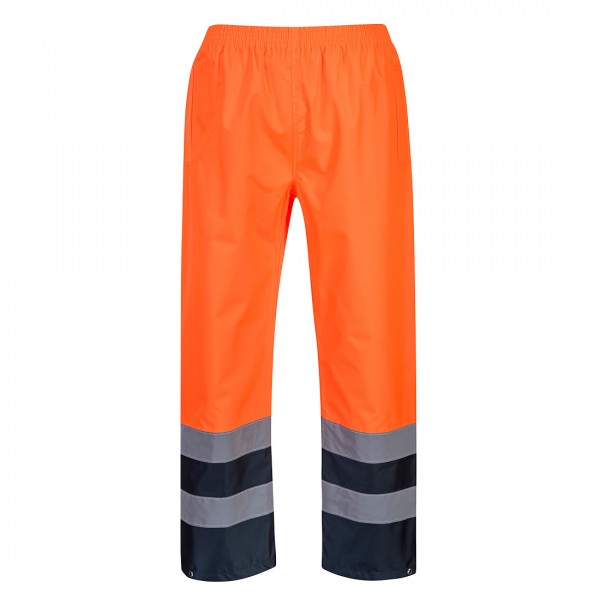 Zweifarbige Warnschutz-Hose, S486, Orange