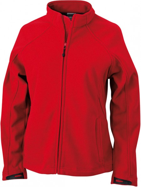 Ladies' Bonded Fleece Jacket, Jacken, red/carbon
