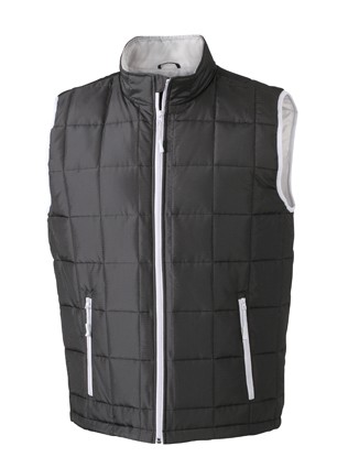 Men&#039;s Padded Light Weight Vest JN1037, black/silver