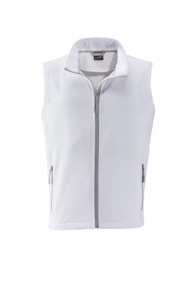 Men&#039;s Promo Softshell Vest JN1128, white/white
