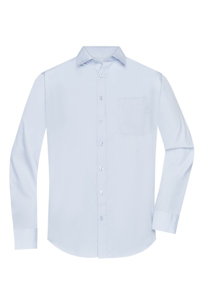 Men&#039;s Shirt Longsleeve Poplin JN678, light-blue