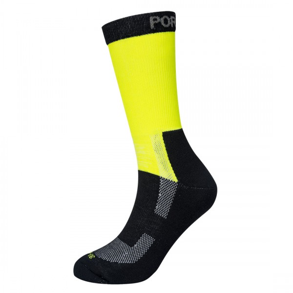Leichte Warnschutz Socken, SK27, Gelb