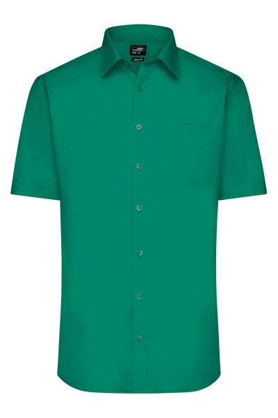 Men&#039;s Shirt Shortsleeve Poplin JN680, irish-green