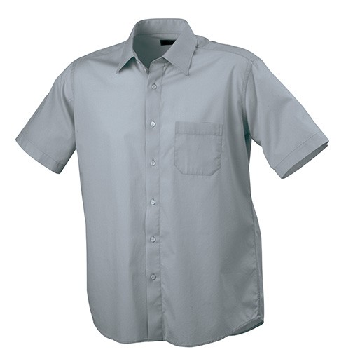 Men's Shirt Classic Fit Short, Hemden/Blusen, cool-grey