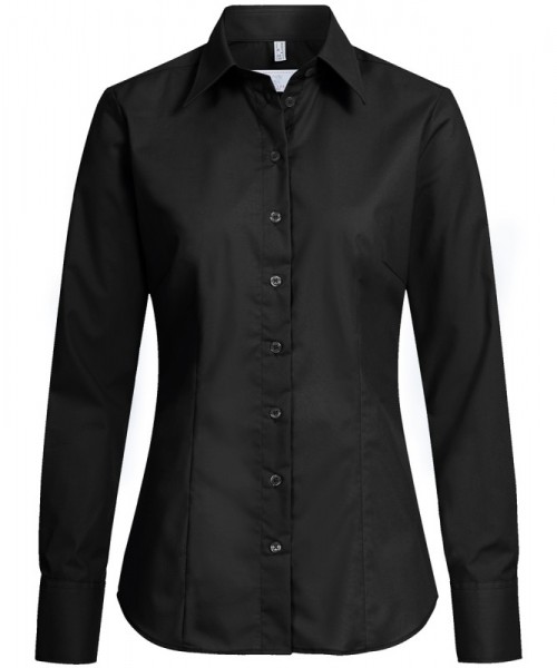 Damen-Bluse 1/1 RF Basic, schwarz