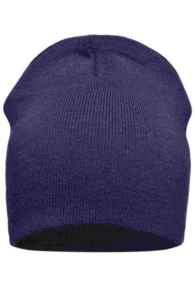 Cotton Beanie, navy, MB7926, one size