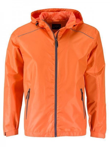 Men&#039;s Rain Jacket JN1118, orange/carbon