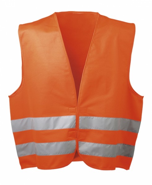 Warnschutzweste, fluoreszierend orange, Einheitsgröße